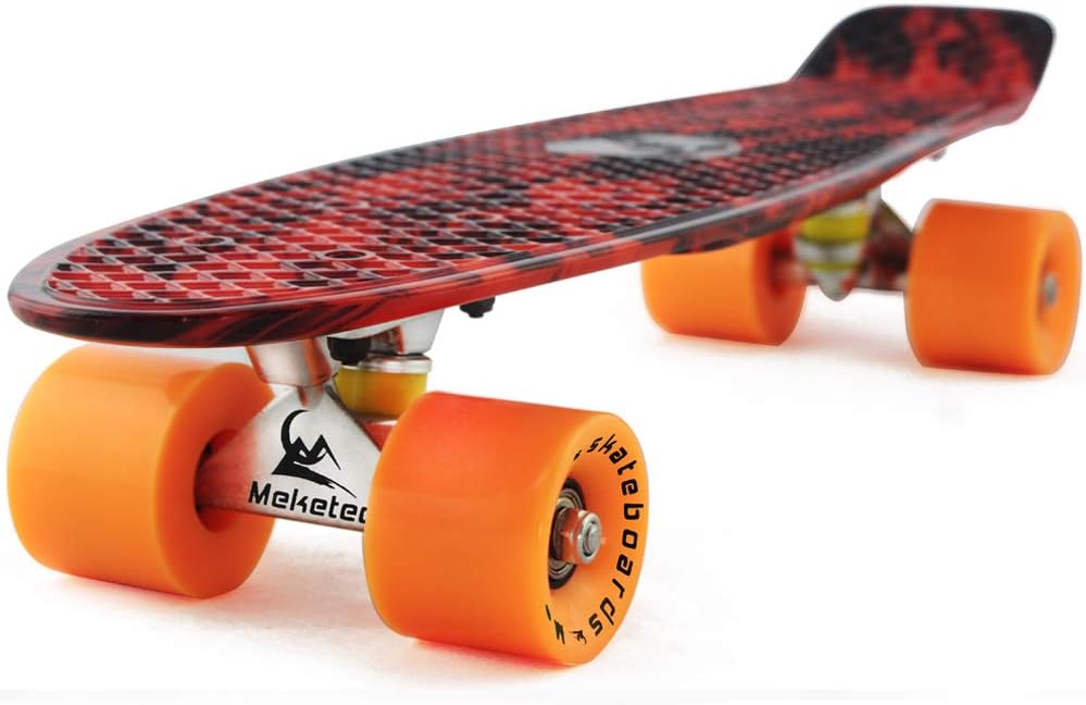 Skateboards Complete 22 Inch Mini Cruiser Retro | Kids, Boys, Youths, Beginners