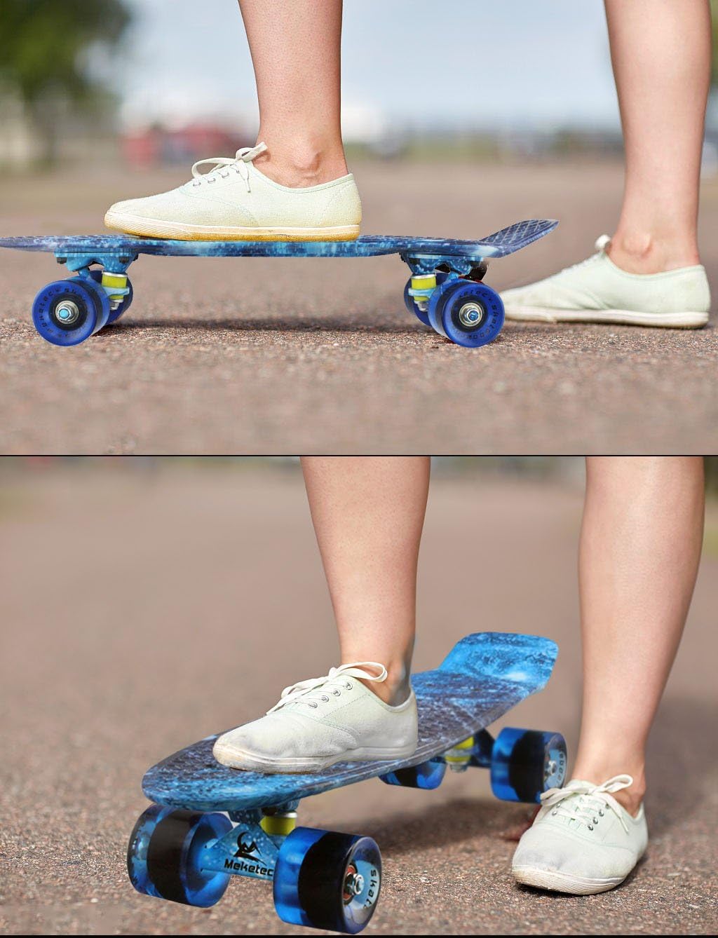 Skateboards Complete 22 Inch Mini Cruiser Retro | Kids, Boys, Youths, Beginners