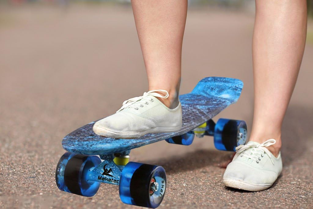 Skateboards Complete 22 Inch Mini Cruiser Retro | Kids, Boys, Youths, Beginners