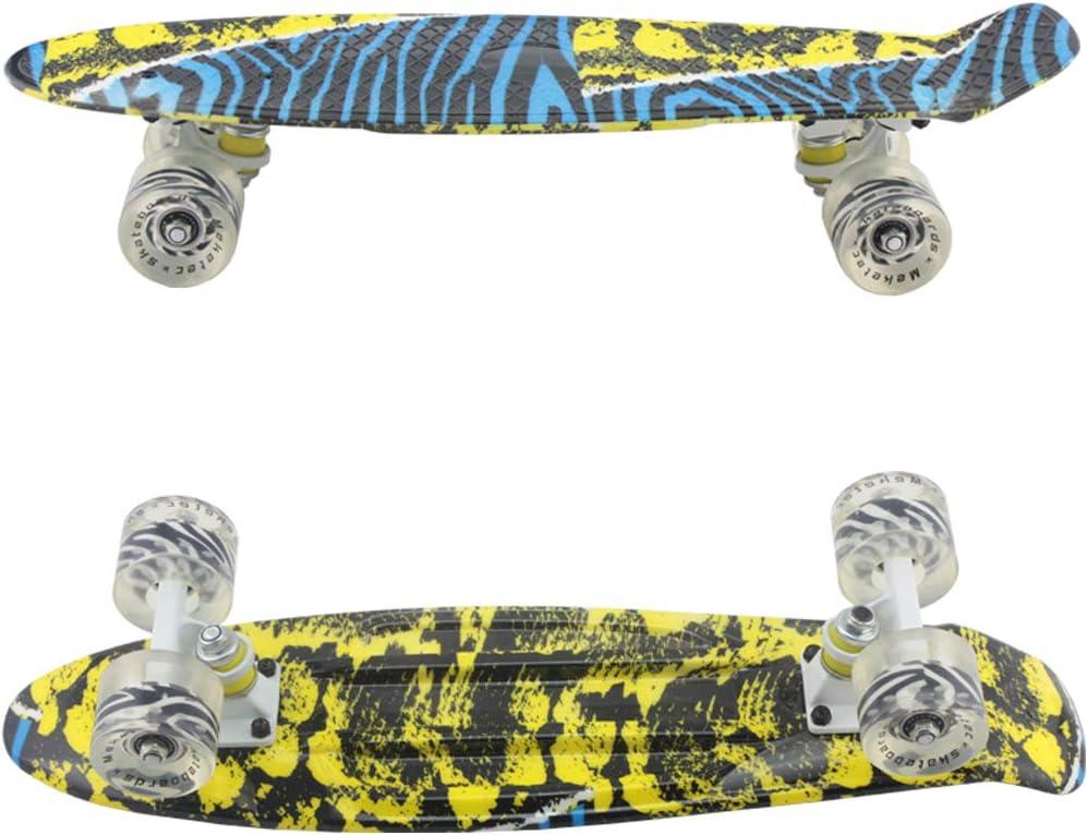 Skateboards Complete 22 Inch Mini Cruiser Retro | Kids, Boys, Youths, Beginners