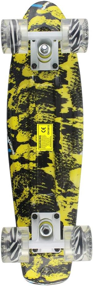 Skateboards Complete 22 Inch Mini Cruiser Retro | Kids, Boys, Youths, Beginners