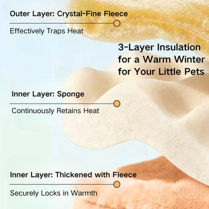Hamster Warm Bed House Fleece Hut Cute Toy Nest Hideout for Mini Small Animal Mice, Sugar Glider, Dwarf Hamster, Fancy Rat (Yellow,Small)