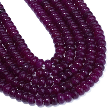 5x8mm Natural Green Lemon Jade Stone Rondelle Beads, 75PCS Spacer Round Loose Abacus Beads for Jewelry Making, Gemstone for Bracelet Necklace Earrings, Arts and Crafts - Colors A