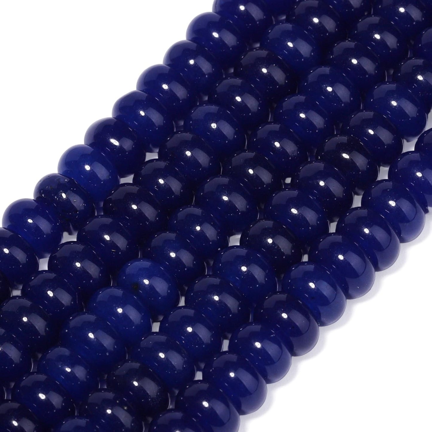 5x8mm Natural Green Lemon Jade Stone Rondelle Beads, 75PCS Spacer Round Loose Abacus Beads for Jewelry Making, Gemstone for Bracelet Necklace Earrings, Arts and Crafts - Colors A