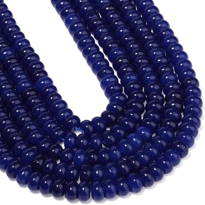 5x8mm Natural Green Lemon Jade Stone Rondelle Beads, 75PCS Spacer Round Loose Abacus Beads for Jewelry Making, Gemstone for Bracelet Necklace Earrings, Arts and Crafts - Colors A