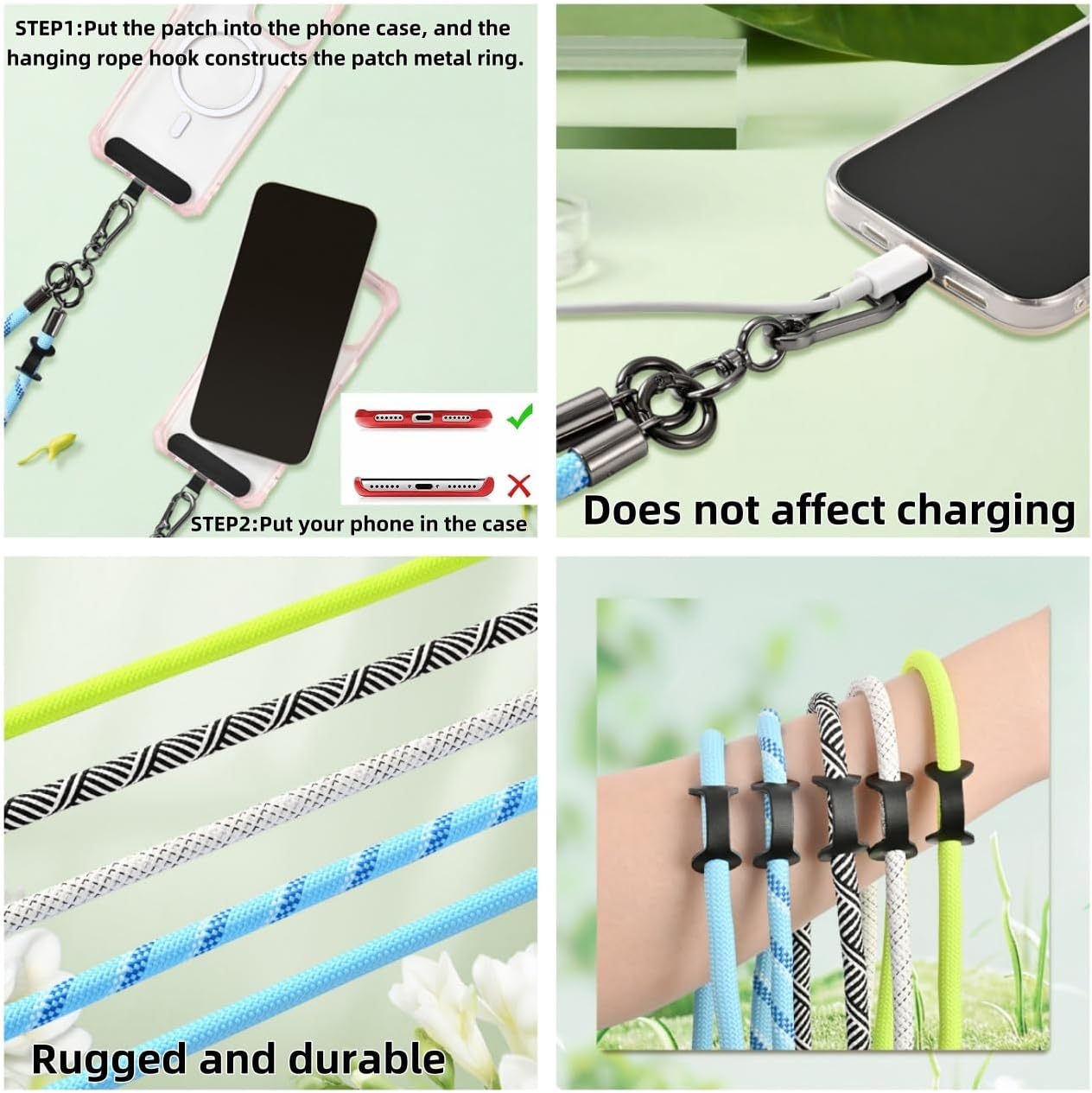 Hand Wrist Strap,Anti Theft Phone Strap,Lanyard Phone Tether Tabs (YELLOW, short)
