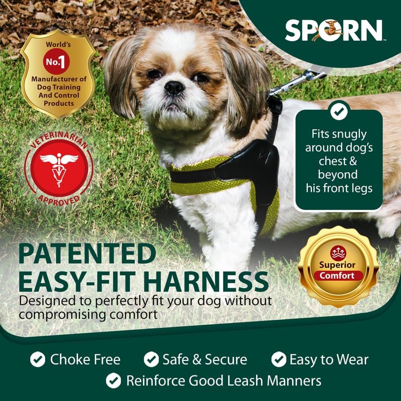 Easy-Fit Mesh Dog Harness Large Sized Dog, Yellow Soft Fabric Nylon No Choke Dog Harness Large Size Dog, Breathable & Easy Dog Walking Harness, Provides to Large Breeds