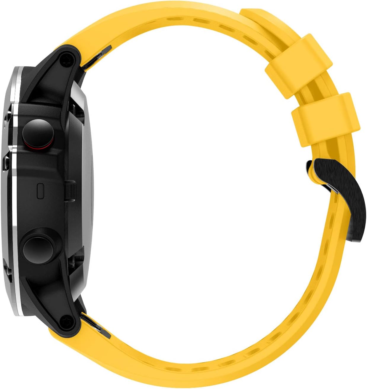 Silicone Quick Fit Sports Wrist Band Replacement Watch Strap Bracelet Compatible for Garmin Fenix 5X/Fenix 5X Plus/Fenix 3/Fenix 3 HR Smartwatch