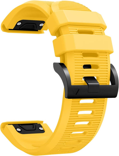 Silicone Quick Fit Sports Wrist Band Replacement Watch Strap Bracelet Compatible for Garmin Fenix 5X/Fenix 5X Plus/Fenix 3/Fenix 3 HR Smartwatch
