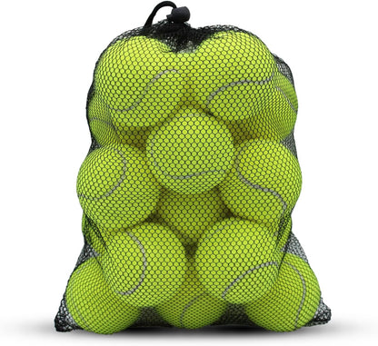 SHYUJAJIE Tennis Ball,20 Pack Practice Balls Bulk,Dog Balls with Mesh Bag | Colorful Heavy Duty Tennis Training Ball for Beginners, Exercise Playing Balls for Pet Dog