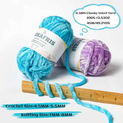Chenille Velvet Soft Yarn Light Yellow 4 Pack | 400g/196.8yds Fuzzy Chunky Chenille Yarn for Crocheting Plush Yarn for Hand Knitting Amigurumi Fluffy Yarn