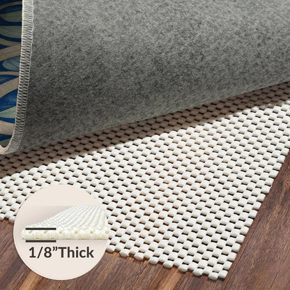 Flatwoven High Traffic Area Rug 6x9, Stylish Contemporary Rug Yellow & Gray Abstract Art, Non Slip, Stain Resistant, Washable Area Rugs for Living Room, Bedroom (Yellow, 6x9)