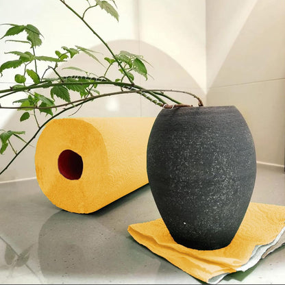 Renova Paper Towel Jumbo Roll Set - 2 Rolls, 2 Ply, 120 Highly Absorbent Sheets - Elevate Your Image with Professional Style and Uniqueness (Yellow)