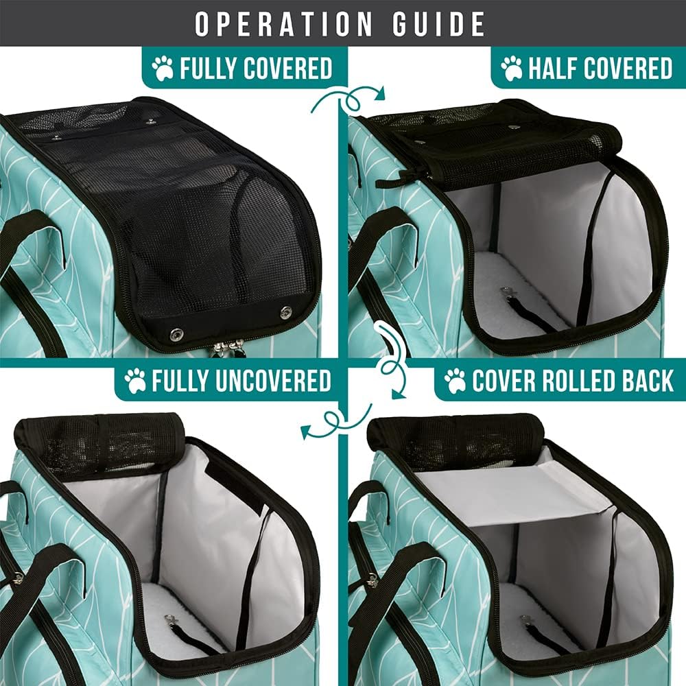Small Dog Purse Carrier, Soft-Sided Pet Carrier Bag with Pockets, Portable Puppy Cat Travel Handbag Tote, Airline Approved Breathable Mesh, Poop Bag Dispenser, Sherpa Bed, Max 18 lbs, Gray