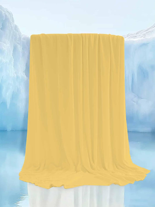 Solid Yellow Color Yellow Vintage Cooling Blankets for Hot Sleepers Cool Throw Blanket, Lightweight Ice Blanket 40" x 60" Summer Cold Blankets for Night Sweats