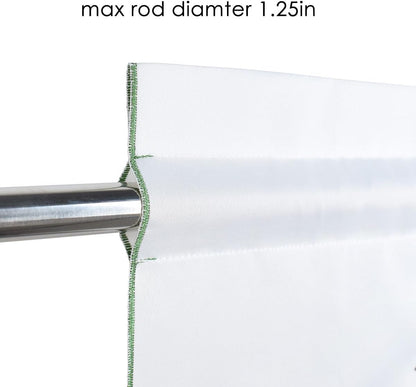 Molaxhome Beautiful Dazzling Embroidered Window Valance,Rod Pocket Valance and Tiers for Home Decor (Yellow, W58x14L)