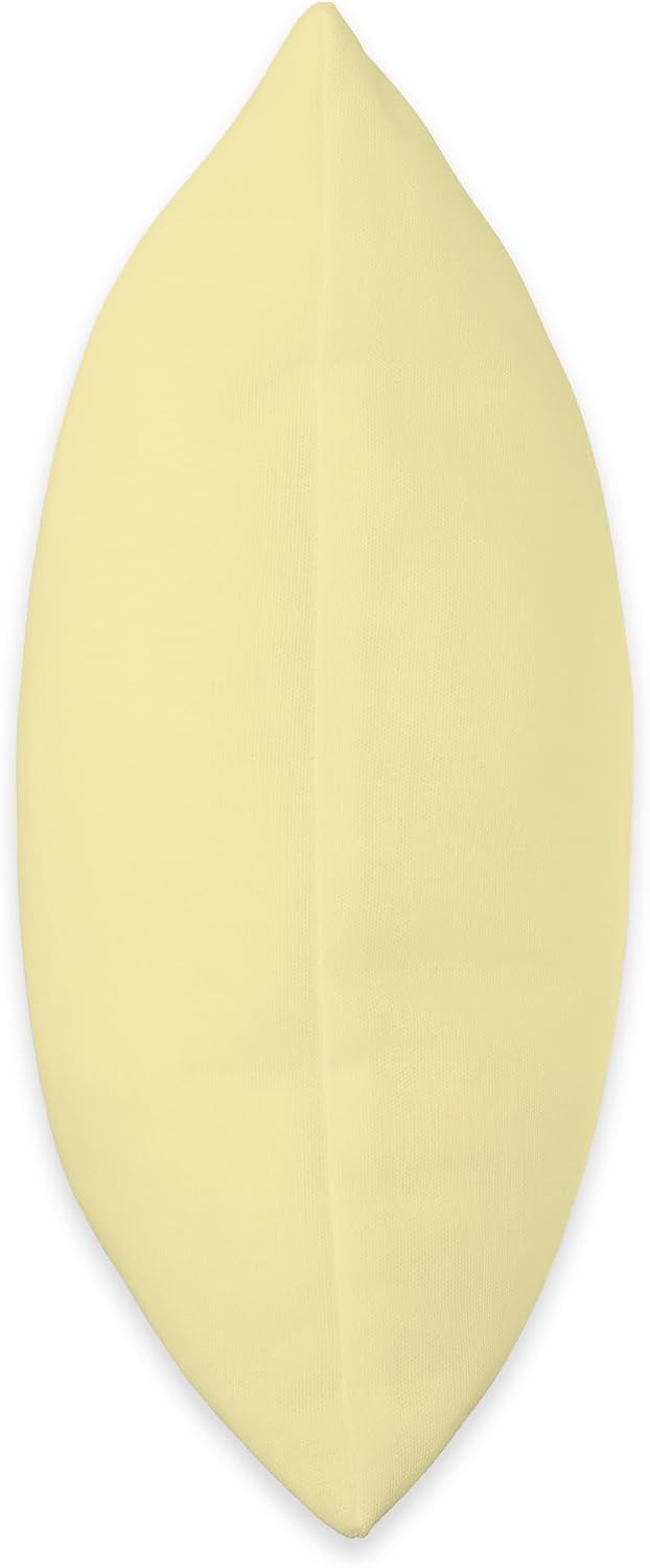 Simple Chic Solid Color Pastel Butter Yellow Throw Pillow