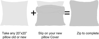 Home Soft Things Sherpa Pillow Shell 4 Piece Set, 20" x 20", Lemon Curry
