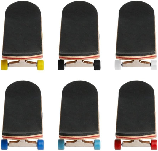 Professional Mini Maple Wooden Fingerboards, 1 Pack(Yellow) | 1Set Finger Skateboards, 5 Layers Maple Panel Mini Skateboards for Fingers, Fingerboard for Kids Brithday Gift