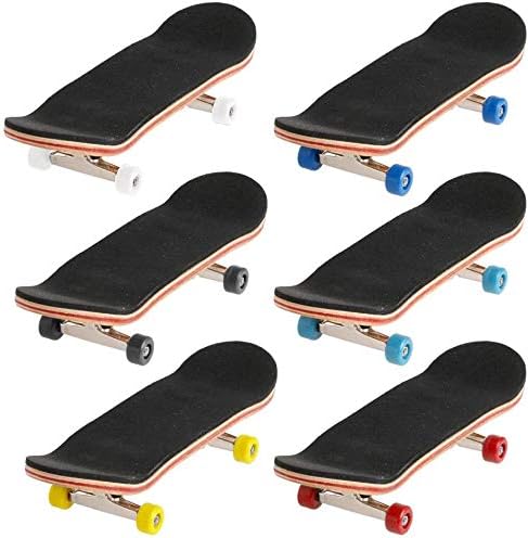 Professional Mini Maple Wooden Fingerboards, 1 Pack(Yellow) | 1Set Finger Skateboards, 5 Layers Maple Panel Mini Skateboards for Fingers, Fingerboard for Kids Brithday Gift
