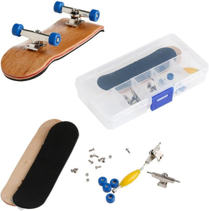 Professional Mini Maple Wooden Fingerboards, 1 Pack(Yellow) | 1Set Finger Skateboards, 5 Layers Maple Panel Mini Skateboards for Fingers, Fingerboard for Kids Brithday Gift