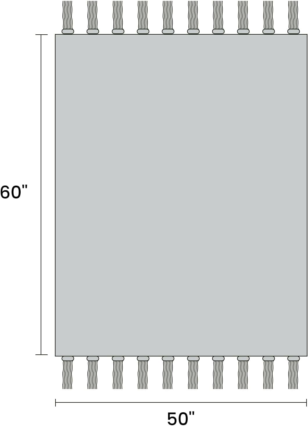 Cotton Muslin Throw Blanket with Tassels, Lightweight Woven Gauze, Pre-Washed Breathable Farmhouse Decor for Bed, Couch, All-Season Use (Yellow, 50" x 60")