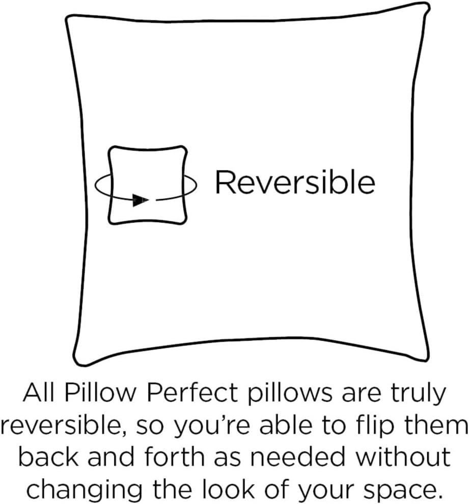 Pillow Perfect 550435 Outdoor/Indoor Fresco Tufted Seat Cushions (Round Back), 19" x 19", Yellow, 2 Pack