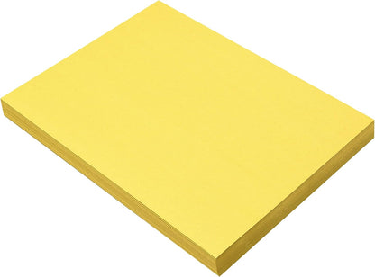 (Formerly SunWorks) Construction Paper, Yellow, 9" x 12", 100 Sheets