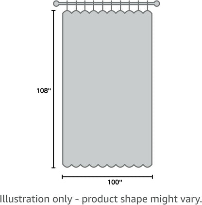 Beauoop 100% Blackout Curtains 108 Inches Long 2 Panels for Bedroom Living Room Yellow Grey Moroccan Geo Room Darkening Thermal Insulated Soundproof Grommet Top Window Treatments Drapes, 50x108x2