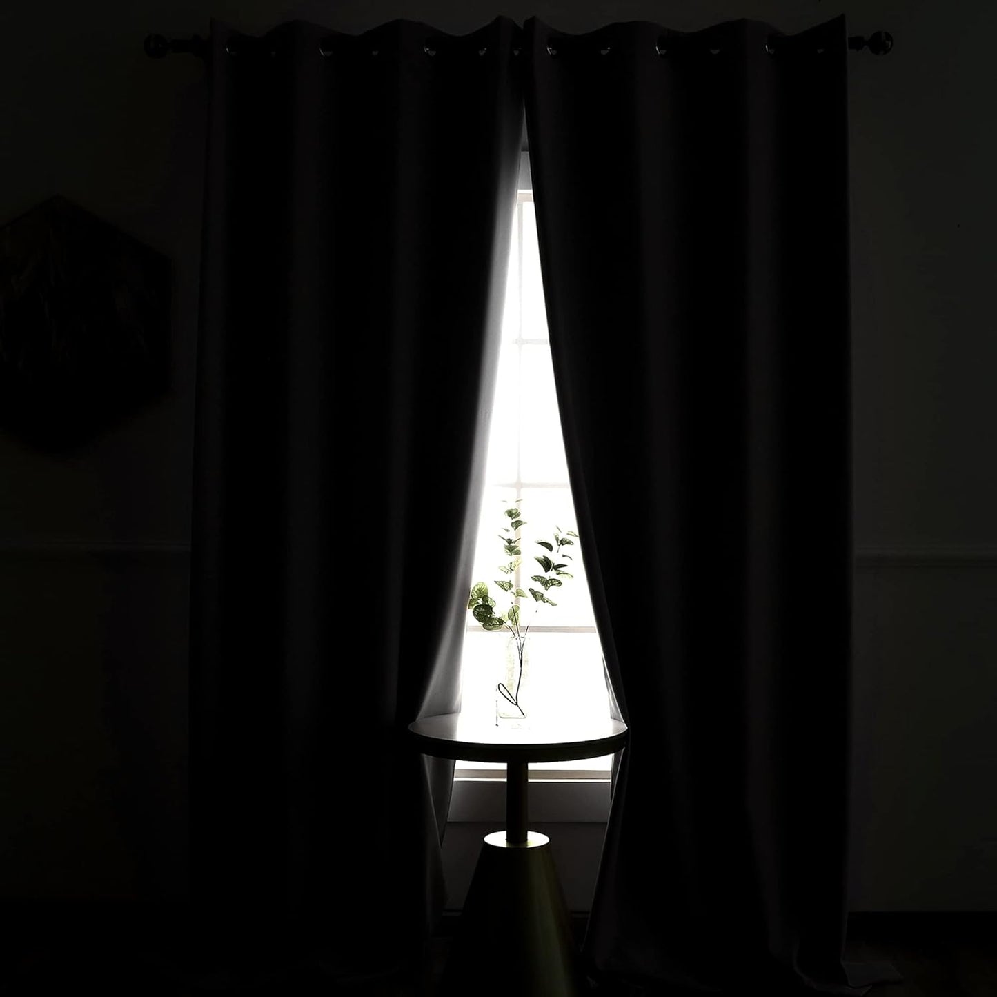 YGO Bright Yellow Blackout Curtains - Room Darkening Curtain Drapes Grommet Thermal Insulated Small Window Curtains for Kids Bedroom, 2 Panels Sets (34 x 54 Inches Long, Lemon Yellow)