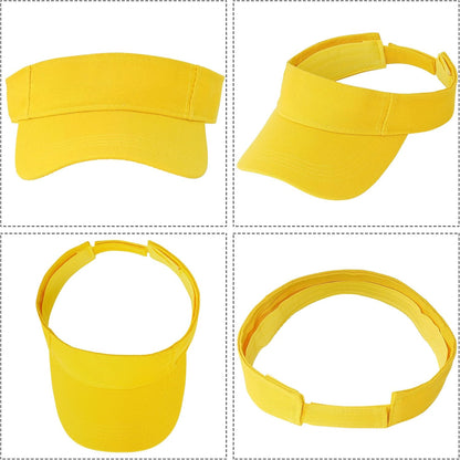 5 Pieces Sport Wear Athletic Visor Sun Sports Visor Hat Visor Adjustable Cap for Women and Men (One Size)