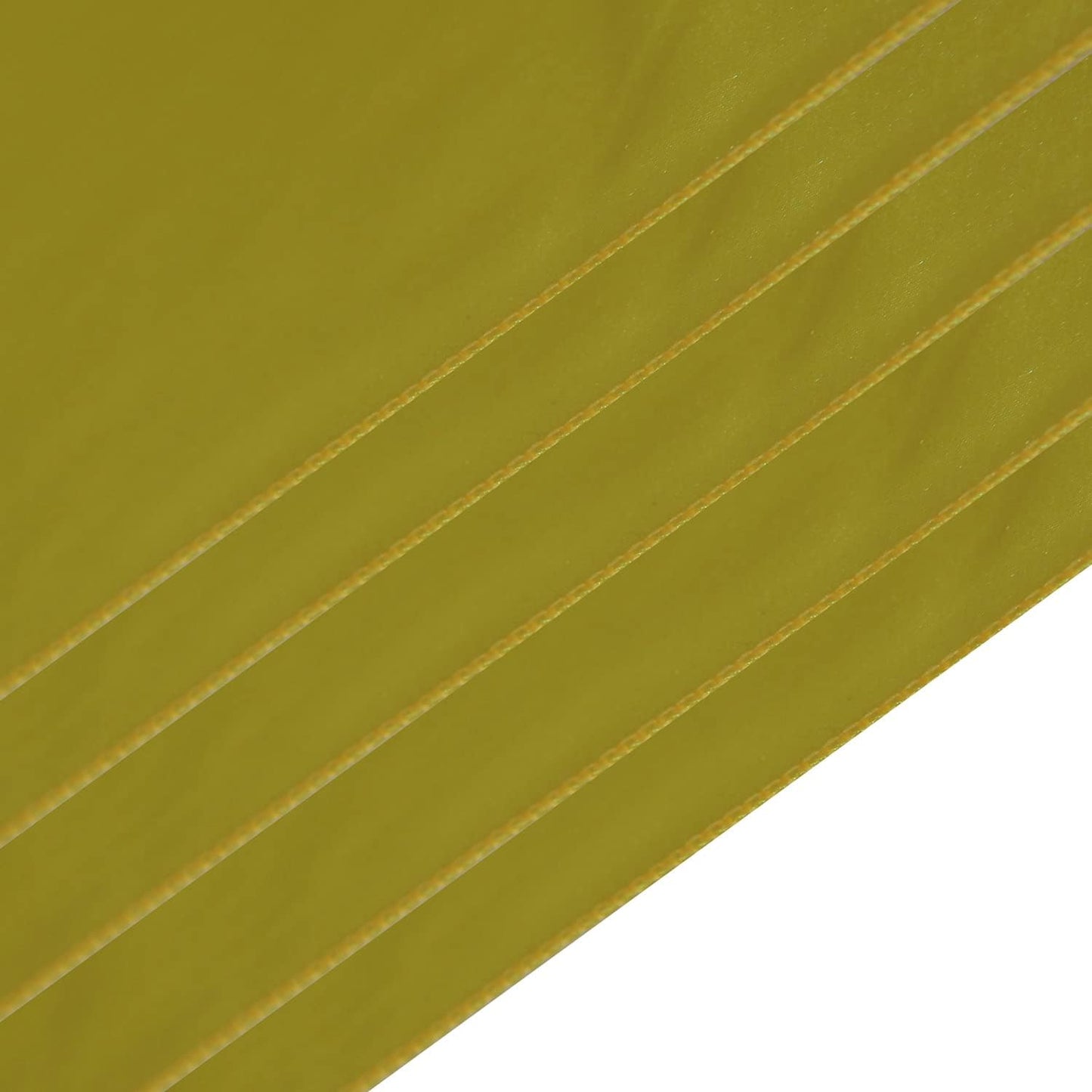 Yellow Satin Table Runners 5 pcs Wedding Banquet Party Event Decoration Table Runners (Yellow, 5)