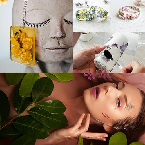 100 PCS Yellow Pressed Dried Flowers and Leaves with Tweezers | Natural, For Resin, For Candle, For Jewelry, For Scrapbooking & DIY Crafts
