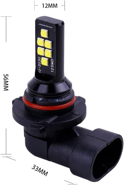 2x HB4 9006 LED Fog Light Bulb for Powersports Advanced 3030 SMD Bright Colorful Daytime Running DRL Lamp, Amber Yellow