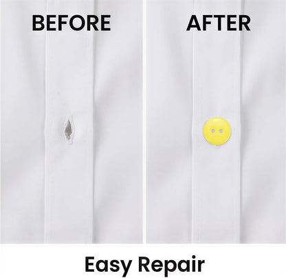10 Pcs Sewing Buttons, 2 Holes Resin Round Buttons, Decorative Fastener, Great for DIY Crafts,Clothing, Yellow, 1/2-Inch (12.5mm)