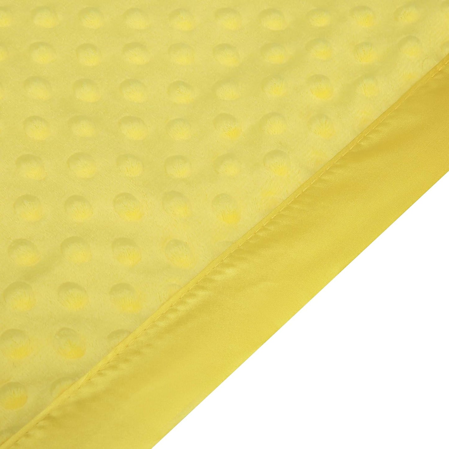 Baby Soft Minky Polyester Blanket with Satin Backing Baby Gifts for Boys and Girls Pet Blanket for Dogs/Cats/Puppies (Yellow, 30’’ x 40’’)