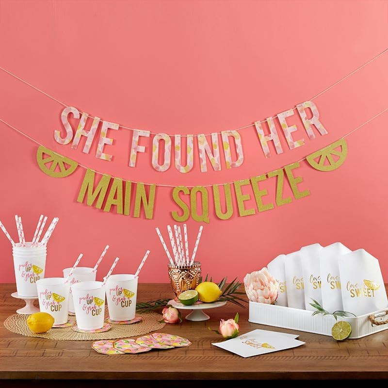 She Found Her Main Squeeze Lemon Themed Bridal Shower Decorations, Engagement Party Decoration, Bachelorette Decor Kit