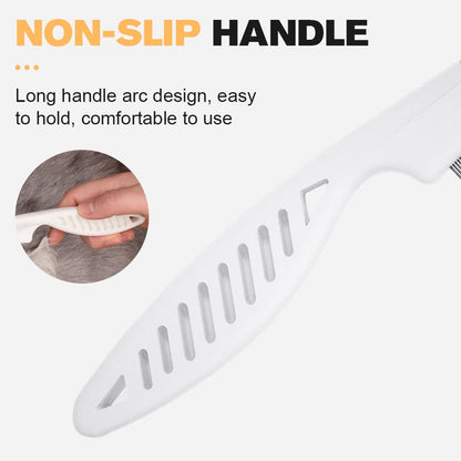 Multifunctional Pet Hair Comb Tear Stain Removal, 2023 New Magic Pets Grooming Comb Kit for Small Dogs Puppies, 2 in 1 Dog Combs Tooth Stainless Grooming Massage Dual-Sided Comb (Yellow)
