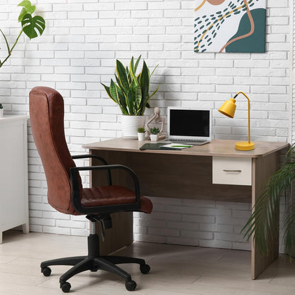 LD1077-YLW 16" Sleek Essentials Adjustable Metal Desk Task Lamp, for Office, Desk, Nightstand, Dorm, Yellow
