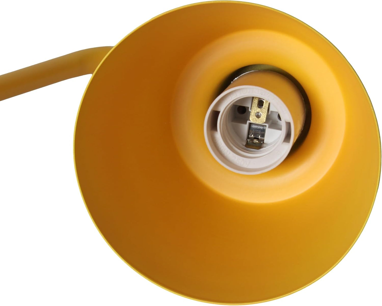 LD1077-YLW 16" Sleek Essentials Adjustable Metal Desk Task Lamp, for Office, Desk, Nightstand, Dorm, Yellow