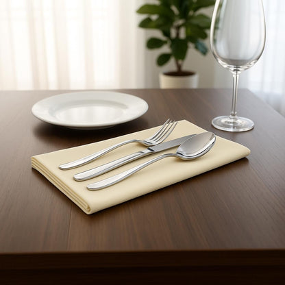 Lemon Cotton Cloth Napkins 18x18 Inches Set of 6 | Reusable Dining Table Napkins for Home, Kitchen, Restaurant & Parties