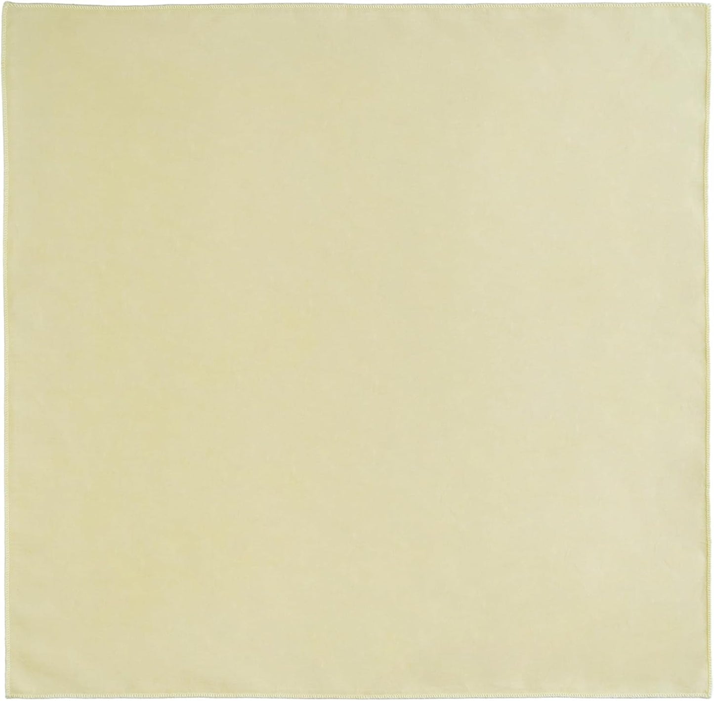 Lemon Cotton Cloth Napkins 18x18 Inches Set of 6 | Reusable Dining Table Napkins for Home, Kitchen, Restaurant & Parties