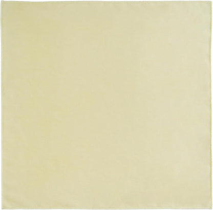 Lemon Cotton Cloth Napkins 18x18 Inches Set of 6 | Reusable Dining Table Napkins for Home, Kitchen, Restaurant & Parties