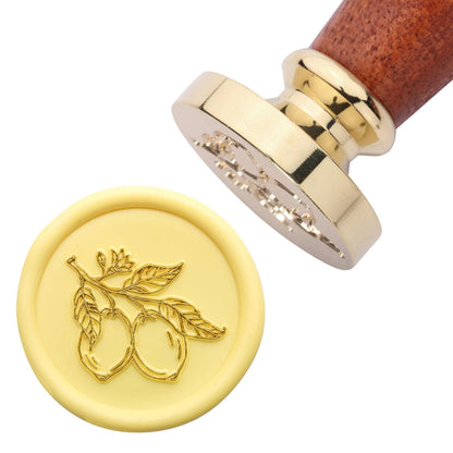 Lemons Wax Seal Stamp, Vintage Sealing Wax Stamp for Wedding Party Invitations Envelopes Gift Packing