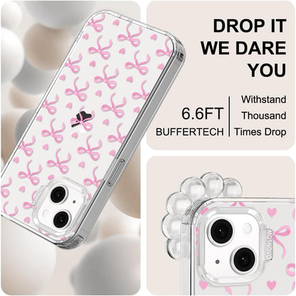 Case for iPhone 13 Pro Max, [Buffertech 6.6ft Military-Grade Drop Protection] [Anti Peel Off Tech] Clear TPU Bumper Phone Case Cover Design - Lemon - Colors E
