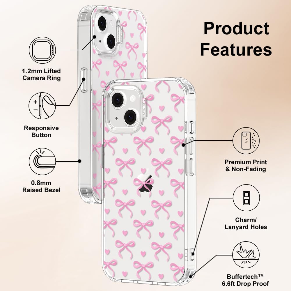 Case for iPhone 13 Pro Max, [Buffertech 6.6ft Military-Grade Drop Protection] [Anti Peel Off Tech] Clear TPU Bumper Phone Case Cover Design - Lemon - Colors E