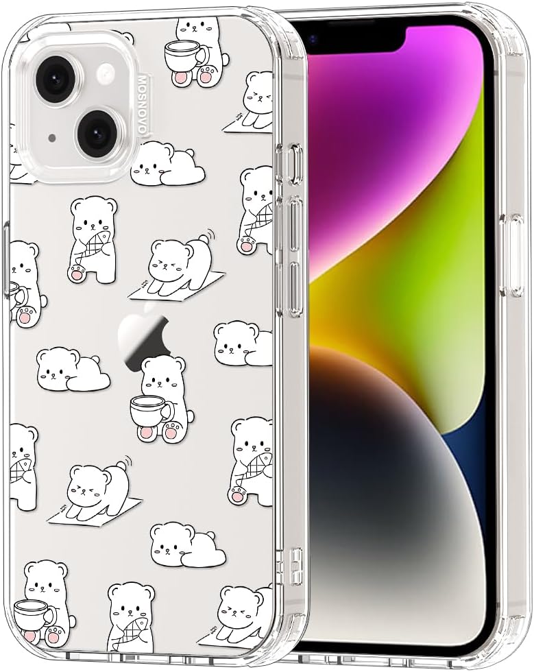 Case for iPhone 13 Pro Max, [Buffertech 6.6ft Military-Grade Drop Protection] [Anti Peel Off Tech] Clear TPU Bumper Phone Case Cover Design - Lemon - Colors E