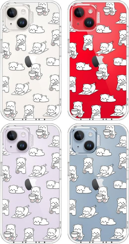 Case for iPhone 13 Pro Max, [Buffertech 6.6ft Military-Grade Drop Protection] [Anti Peel Off Tech] Clear TPU Bumper Phone Case Cover Design - Lemon - Colors E