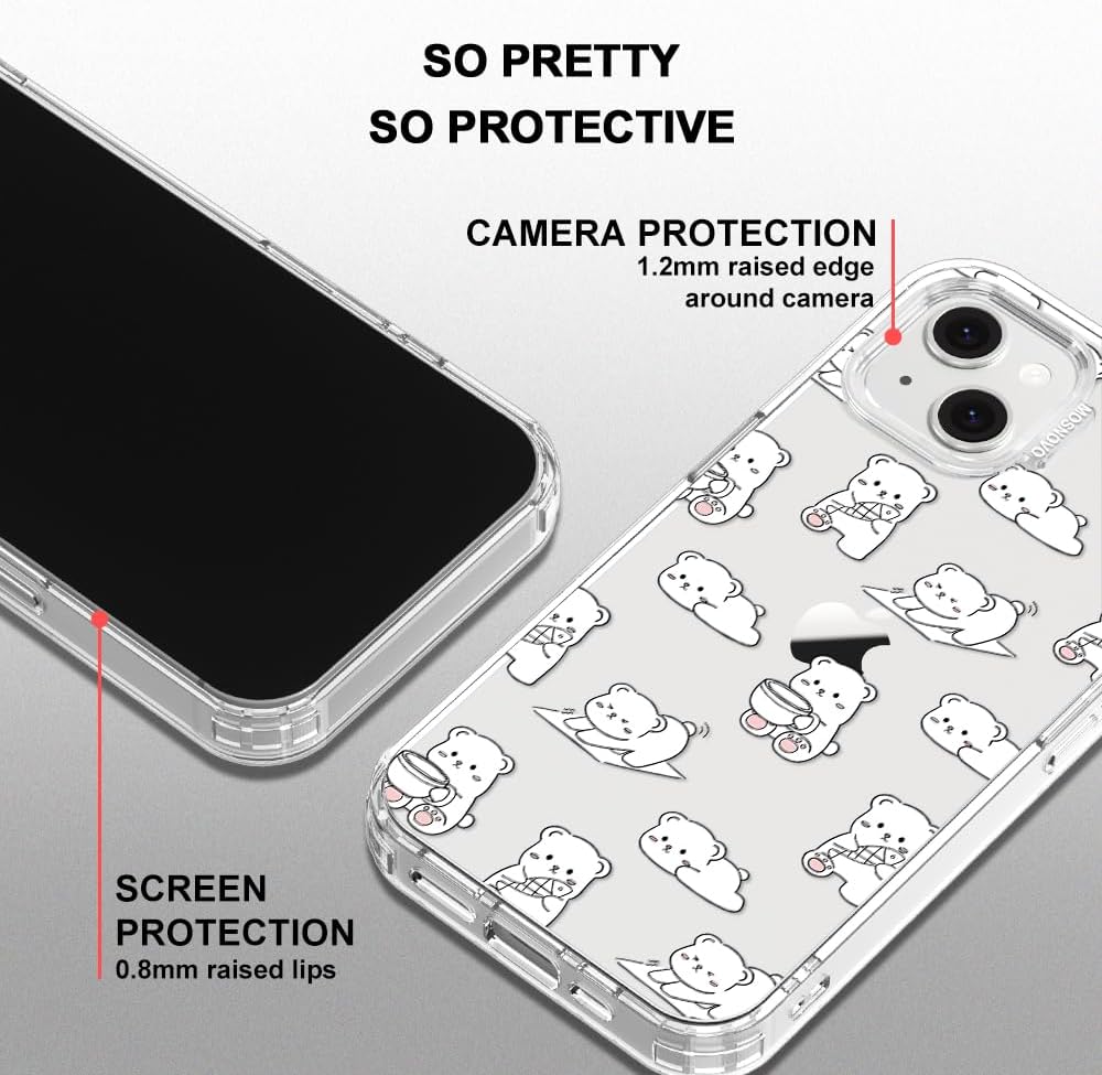 Case for iPhone 13 Pro Max, [Buffertech 6.6ft Military-Grade Drop Protection] [Anti Peel Off Tech] Clear TPU Bumper Phone Case Cover Design - Lemon - Colors E