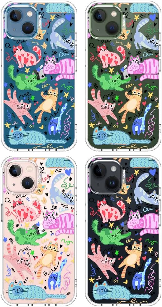 Case for iPhone 13 Pro Max, [Buffertech 6.6ft Military-Grade Drop Protection] [Anti Peel Off Tech] Clear TPU Bumper Phone Case Cover Design - Lemon - Colors E